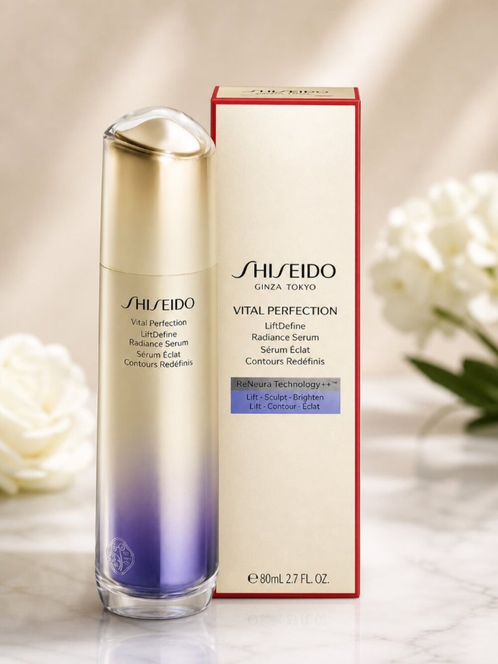 Shiseido Vital Perfection LiftDefine Radiance Serum 80ml / 2.7 FL. OZ New Sealed